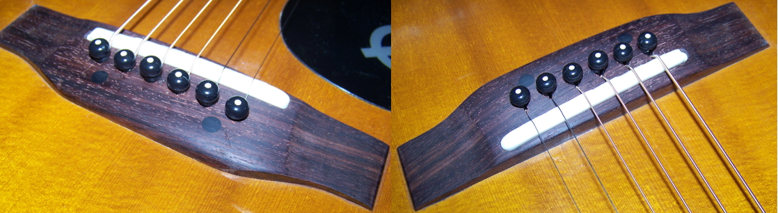Front and back view of the finished saddle.